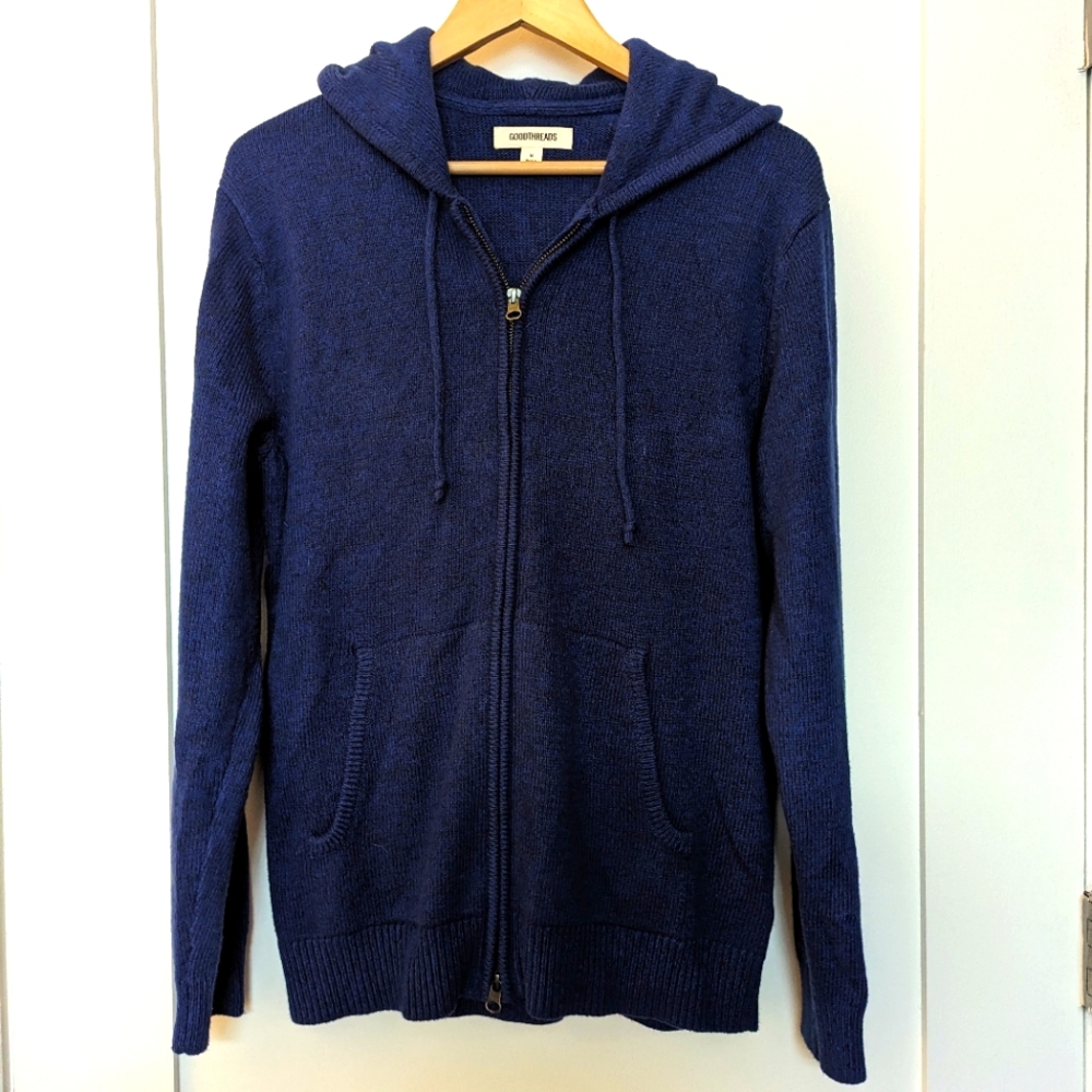 Goodthreads Zip Hoodie Sweater - dark blue